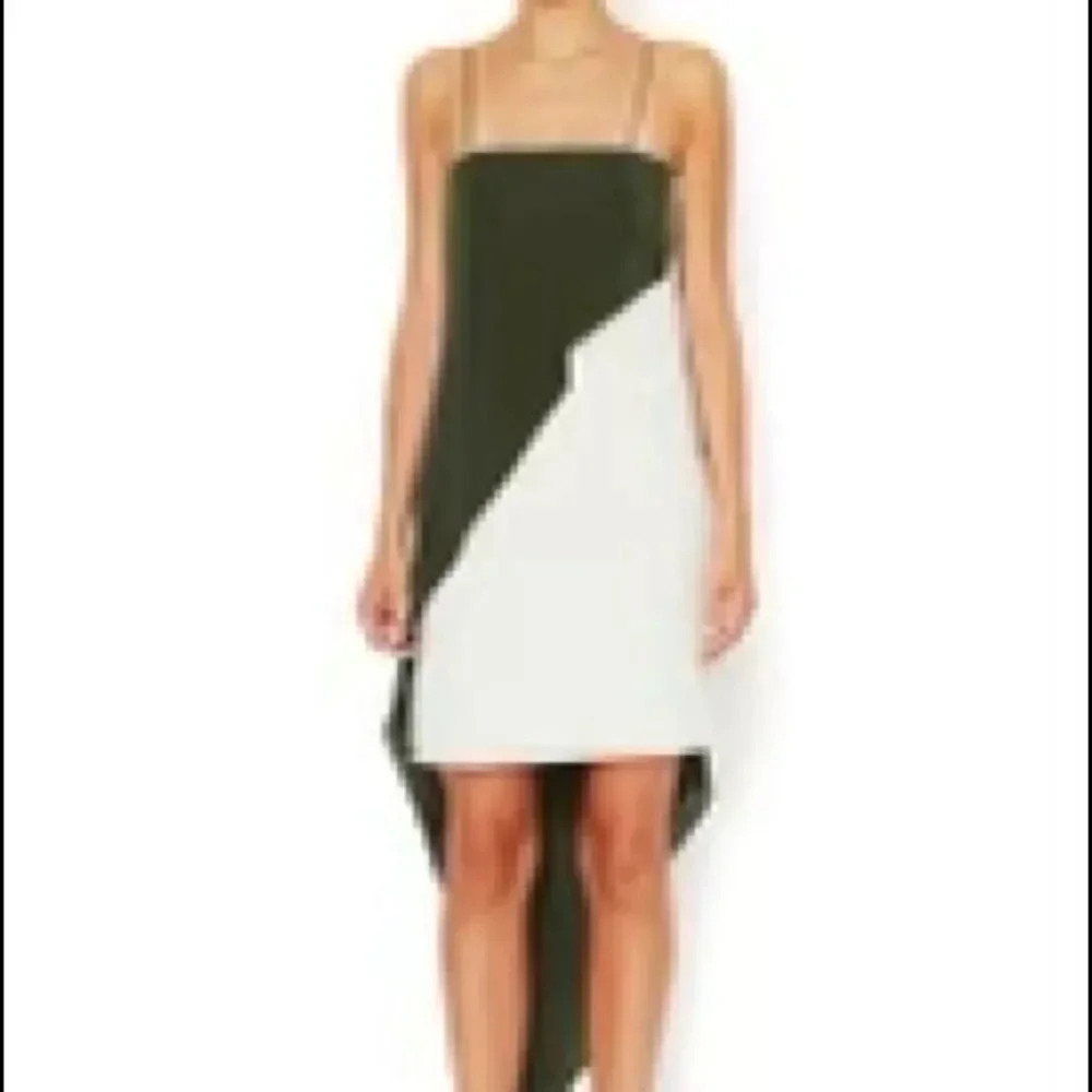 Narciso Rodríguez green cascade formal dress